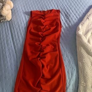 Elegant Red Sleeveless Dress